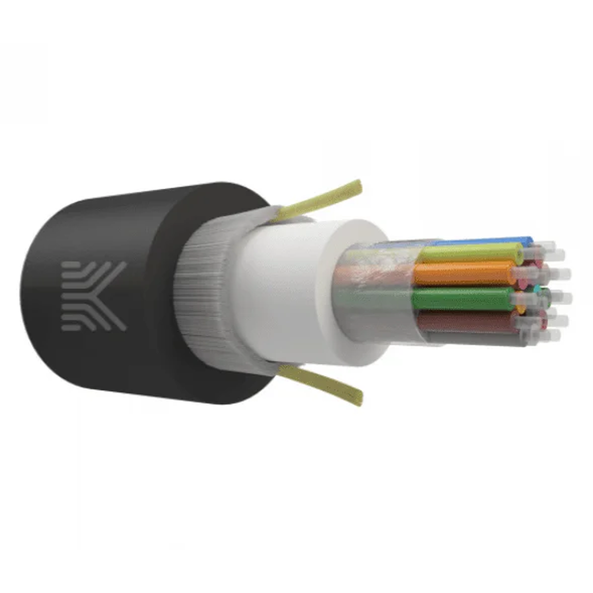 Дроп-кабель круглый с ЦТ UNITUBE, 16 ОВ, G.657.A1, нг(А)-HF, 3 кН